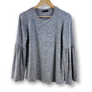Gibson gray heather‎ bell sleeve top size SP